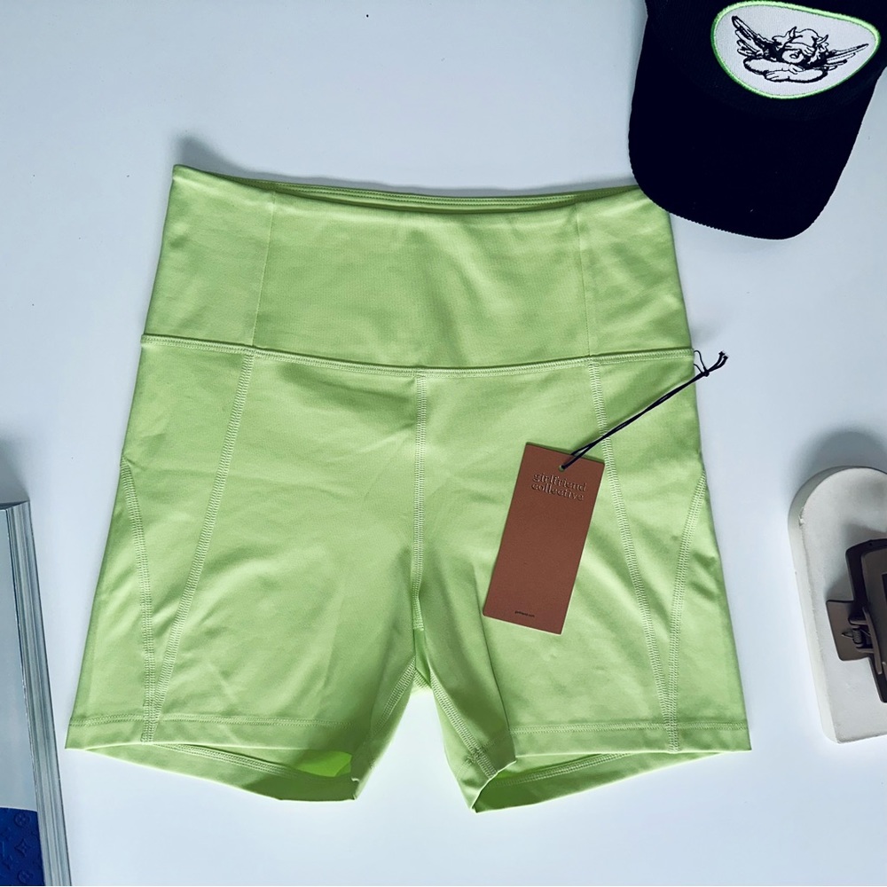GIRLFRIEND COLLECTIVE High Rise Running Shorts - Picture 2 of 4
